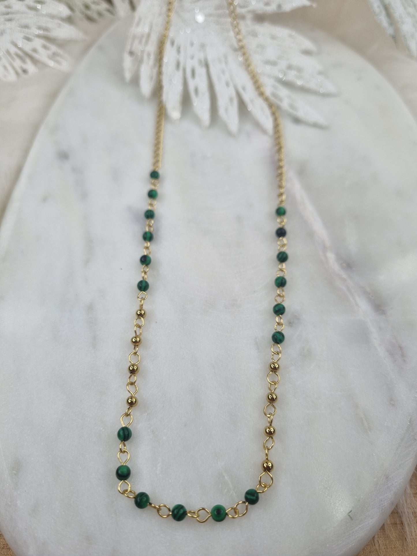 Collier Malachite Grace - Élégance Verdoyante.